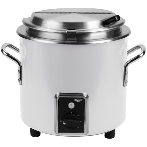 VollrathÂ Retro Stock Pot Kettle Rethermalizer,, 11 Quart, Pearl White Finish